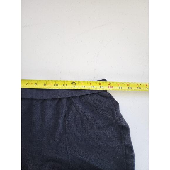 St John Collection Knit Pants Womens 12 Black Cropped Wide Leg Career Lounge - Picture 3 of 10